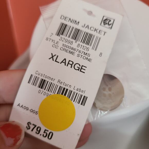 Charter Club Tan Jacket NWT Size XL - Picture 7 of 8